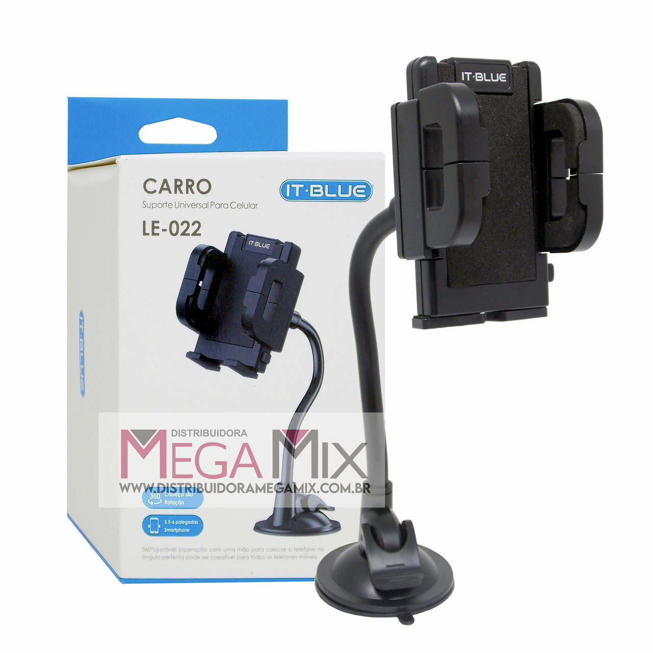 Kit Suporte Celular Carro + Carregador Veicular