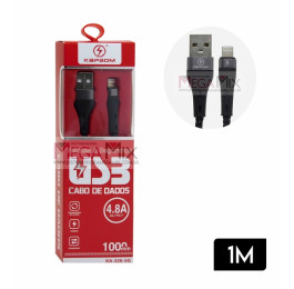 Cabo de Dados USB + Iphone 1M KA-326-5G - Kapbom