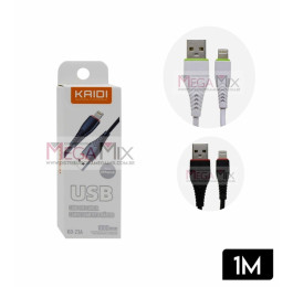 Cabo de Dados USB + Iphone 3A 1M KD-23A - Kaidi