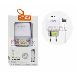 Carregador de Celular - Iphone 2 USB 2.4A  KD-556A - Kaidi
