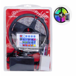 Fita de Led RGB 5M c/ controle KAp-5050RGB-5M - Kapbom 