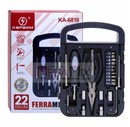 Kit de Ferramentas com 22 Peças KA-6818 - Kapbom