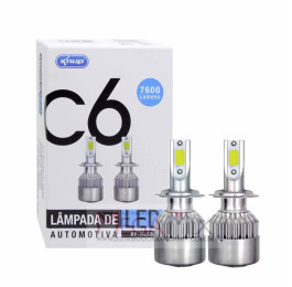 Lâmpada LED Automotiva Super Branca 3800 Lumens KP-HLC6 H3 - Knup