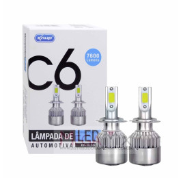 Lâmpada LED Automotiva Super Branca 7600 Lumens H1 KP-HLC6 - Knup