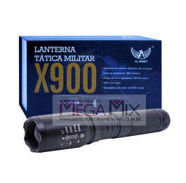 Lanterna Tática Recarregável X900 AL-B9001 - Altomex