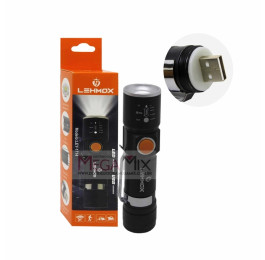 Mini Lanterna Led Recarregável USB LEY-1714 - Lehmox