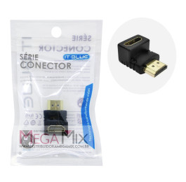 Conector Macho + HDMI Fêmea LE-05 - It- Blue