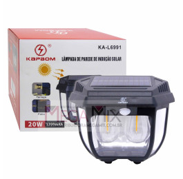 Luminária Solar com Sensor de Movimento 20W KA-L6991 - Kapbom