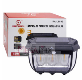 Luminária Solar com Sensor de Movimento 30W KA-L6992 - Kapbom