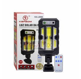 Luminária de Parede Solar com Sensor de Movimento 20W KA-L6996 - Kapbom