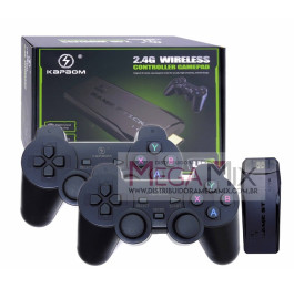 Game Stick para TV com 2 Controles sem Fio KAP-5W - Kapbom