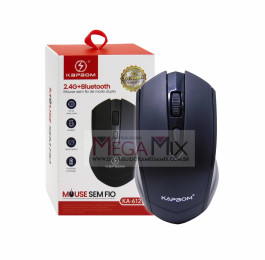 Mouse Sem Fio Recarregável e Bluetooth 3200DPI 2.4Ghz KA-612 B - Kapbom