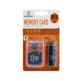 Cartão de Memória 16GB + Leitor USB e Adapt. MMC KA-M16 - Kapbom