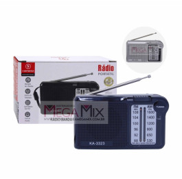 Mini Rádio Portátil FM/AM  KA-3323 - Kapbom